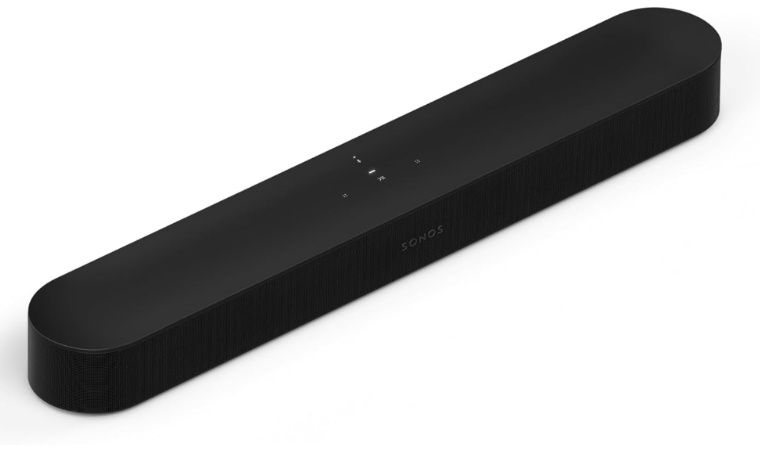 Compact Sonos Beam Gen 2 soundbar with Dolby Atmos support